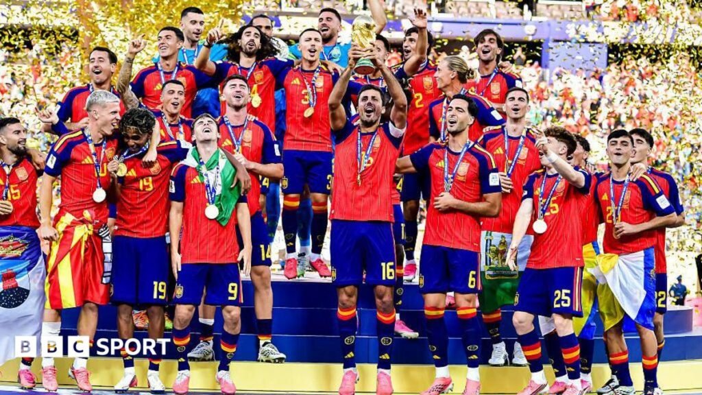 World Cup 2026: BBC Sport delivers to fans in record numbers Spain lift the World Cup trophy