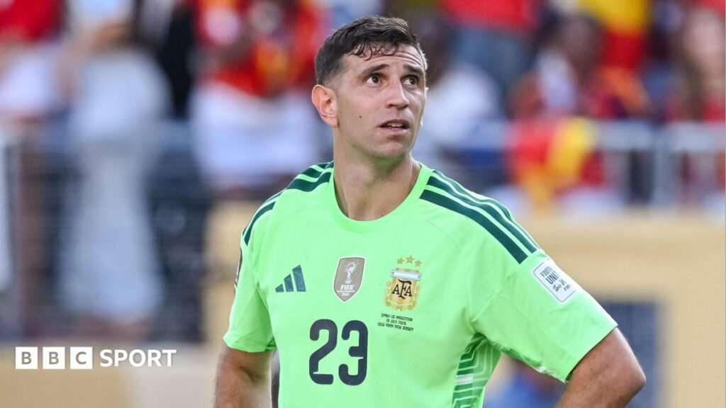 World Cup 2026: Emi Martinez may ‘step aside’ from representing Argentina Emi Martinez looks skyward during the World Cup final