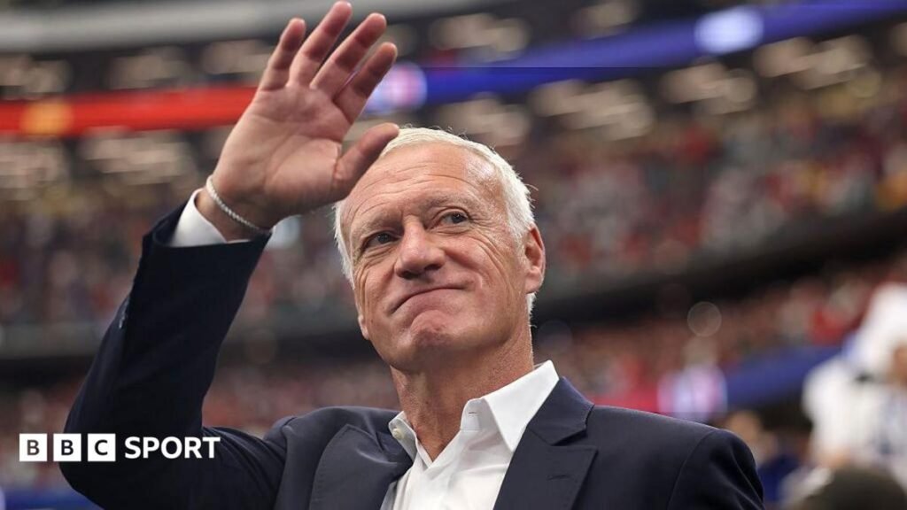 World Cup 2026: End of Didier Deschamps’ incredible era as France exit with whimper Didier Deschamps sits behind a microphone during a press conference in Dallas
