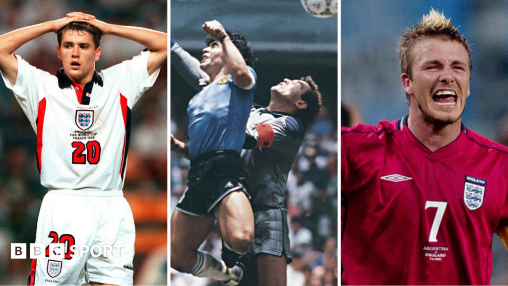 World Cup 2026: England and Argentina’s football rivalry Michael Owen, Diego Maradona and David Beckham