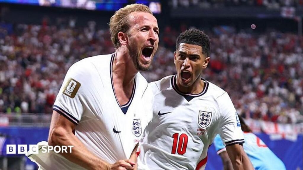 World Cup 2026: England v Mexico could move because of storm threat Harry Kane and Jude Bellingham celebrate
