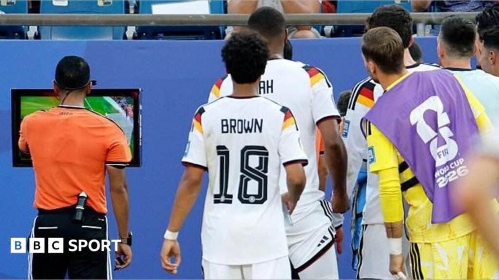 World Cup 2026: Fifa explain decision to rule out Germany’s extra-time goal against Paraguay A graphic showing 'Groups and Schedules'
