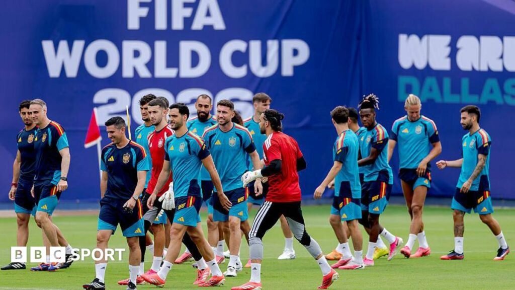 World Cup 2026: Spain training session cancelled before World Cup final Spain in training last week