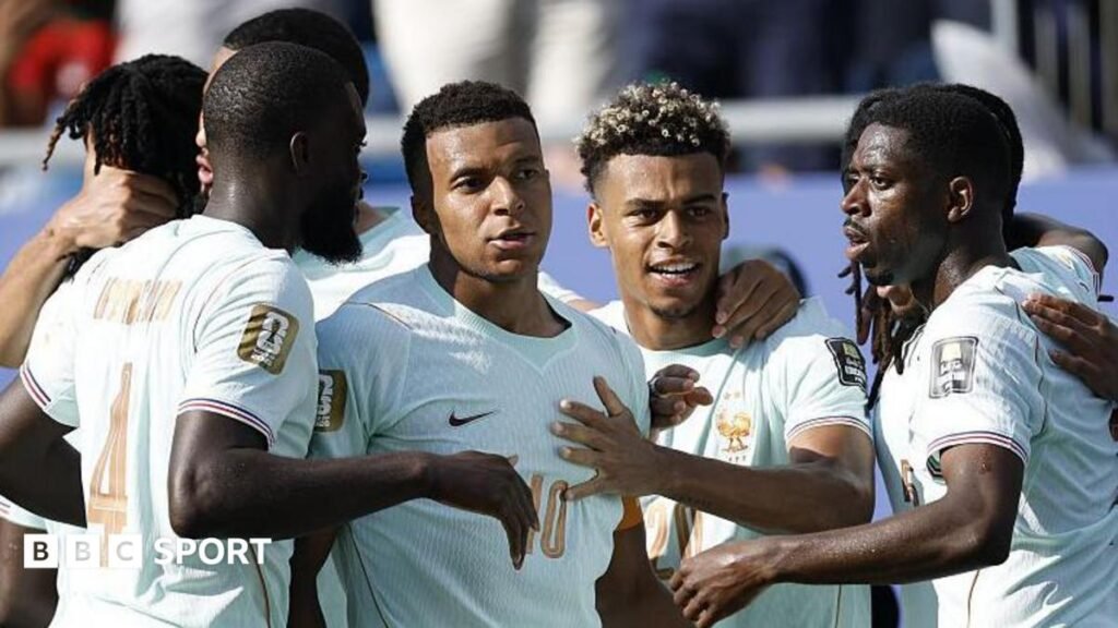 World Cup 2026: ‘Unbelievable’ France aim to eclipse previous glories A graphic showing the France starting XI for the 2018 World Cup final