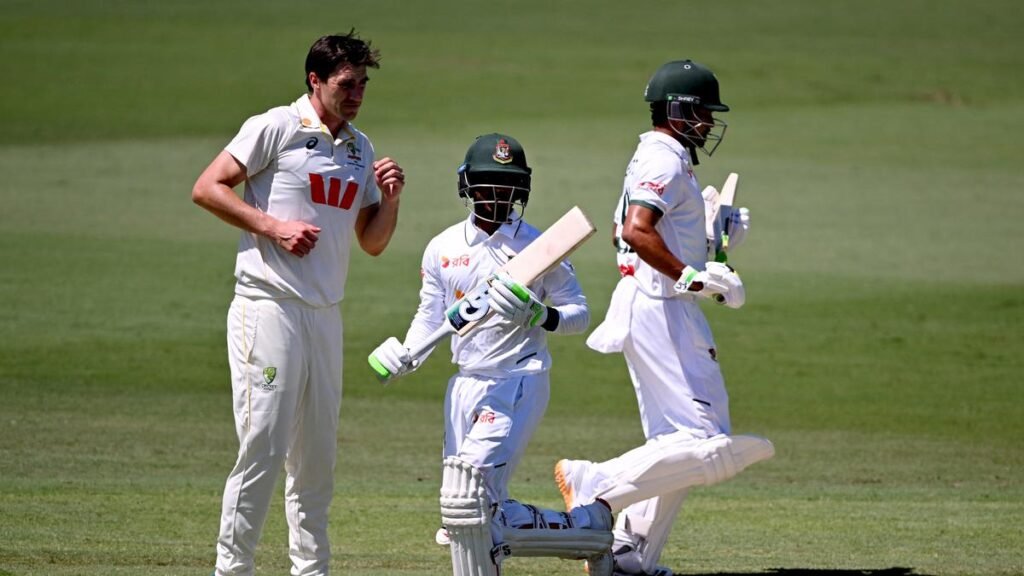 AUS vs BAN: Tanzid makes history as Bangladesh dominates first Australia Test