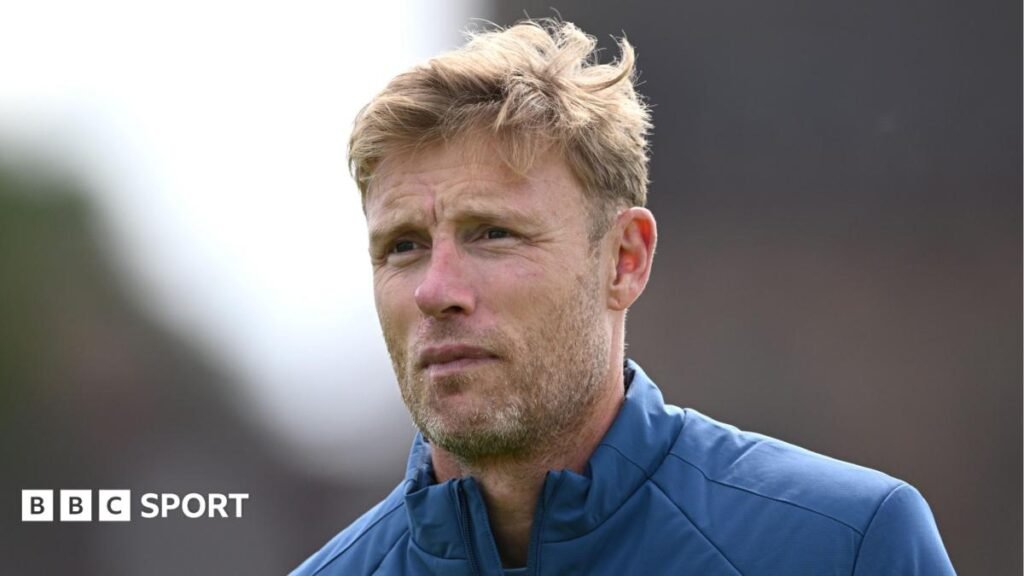Andrew Flintoff: Former all-rounder leaves England Lions head coach role Andrew Flintoff watches on during his time as England Lions head coach