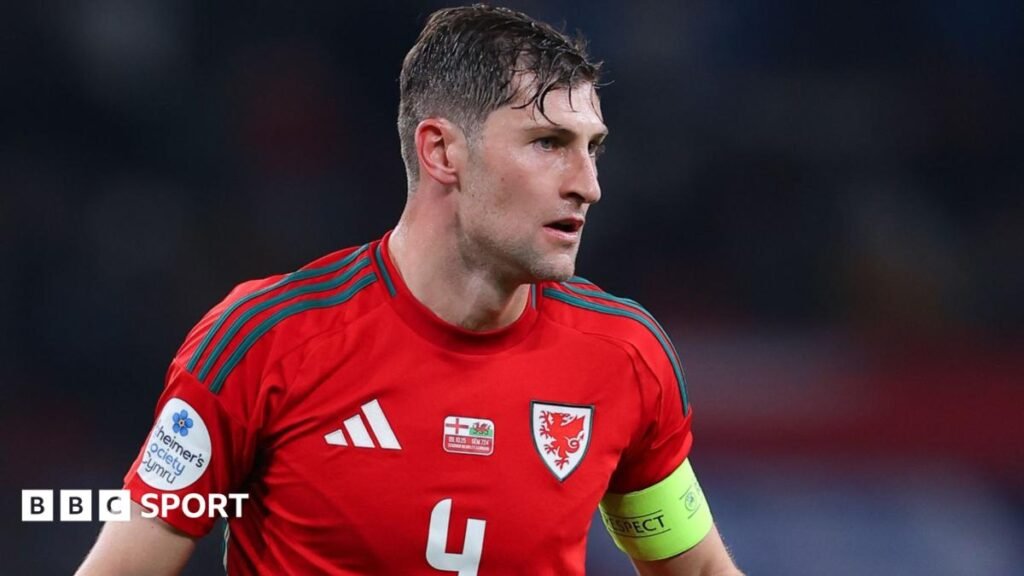 Ben Davies: Wales captain joins Football Association of Wales Council Ben Davies wearing the Wales captain's armband