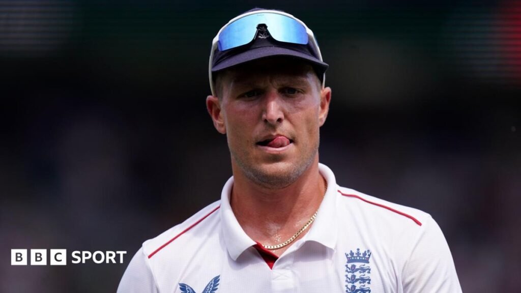 England bowler Brydon Carse