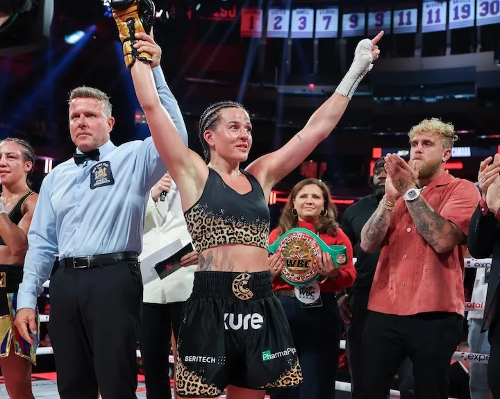 Chantelle Cameron upsets Mikaela Mayer; Caroline Dubois marches on BoxingScene Logo