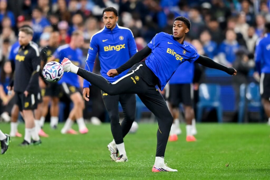 Chelsea had weekend summit with Premier League club Josh Acheampong of Chelsea FC controls the ball during a Chelsea FC Open Training Session at Allianz Stadium