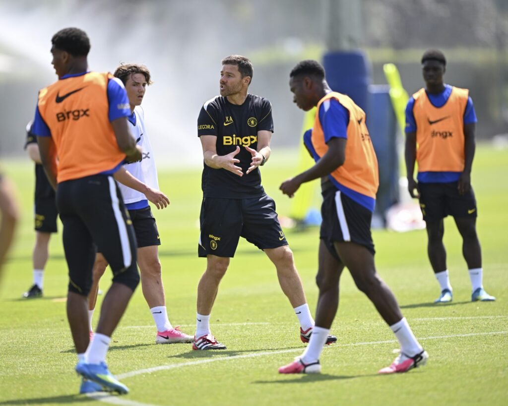 Chelsea players reacted negatively to Alonso’s two tier preseason Xabi Alonso of Chelsea during a training session at Chelsea Training Ground