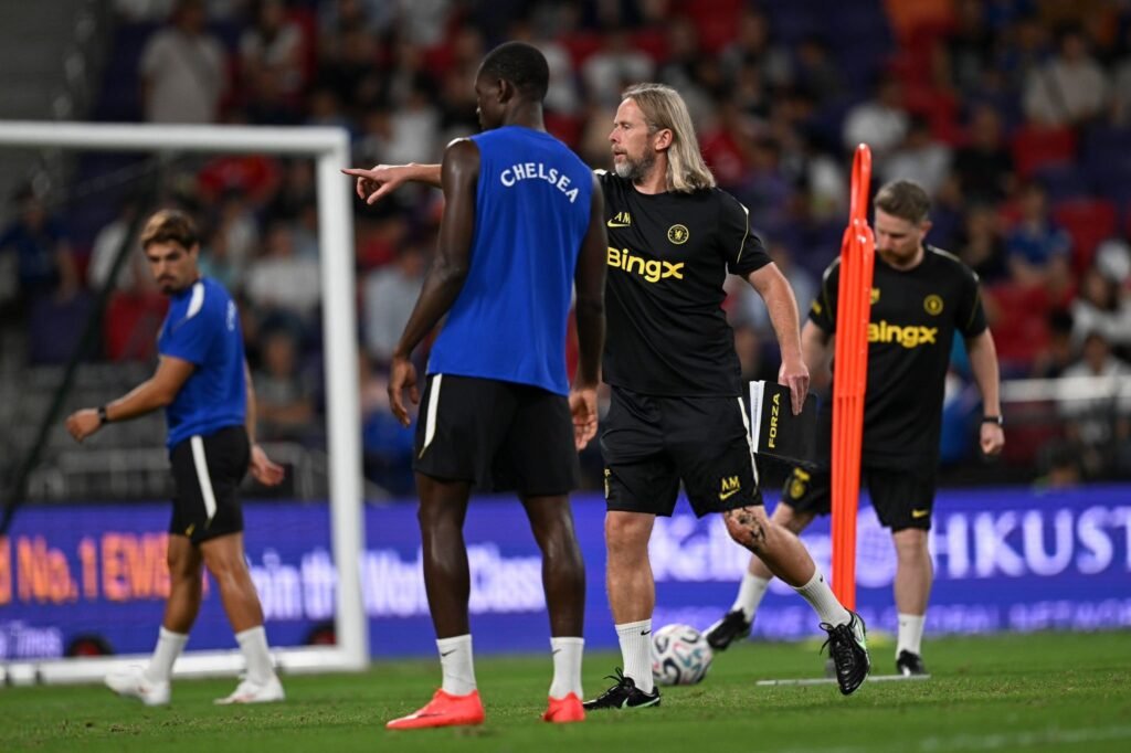 Chelsea’s new summer signing a “record” for his role Austin Macphee co-ordinates set piece drills.