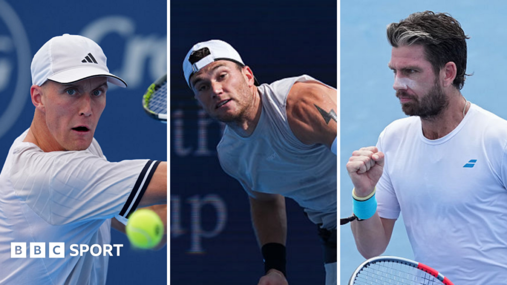 Jan Choinski, Jack Draper and Cameron Norrie playing at the Cincinnati Open in 2026