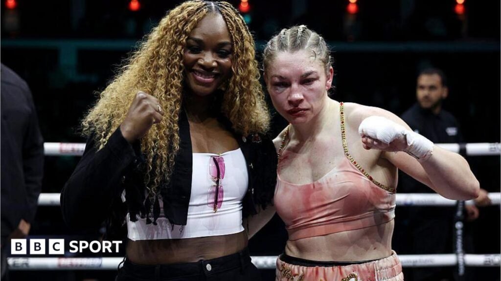 Claressa Shields says fight with Lauren Price will take place in 2027 Claressa Shields and Lauren Price pose in Sheffield