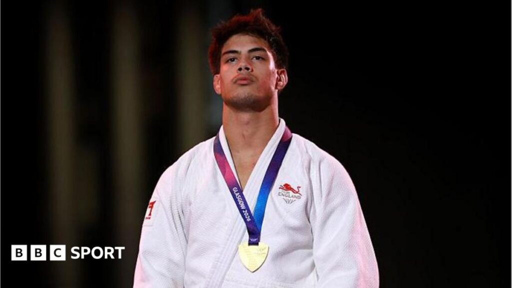 Commonwealth Games 2026: England’s Ethan Nairne beats compatriot Benjamin Levy to win judo gold Gold medalist Ethan Nairne of Team England poses for a photo during the medal ceremony for the Men's Judo - 73 kg