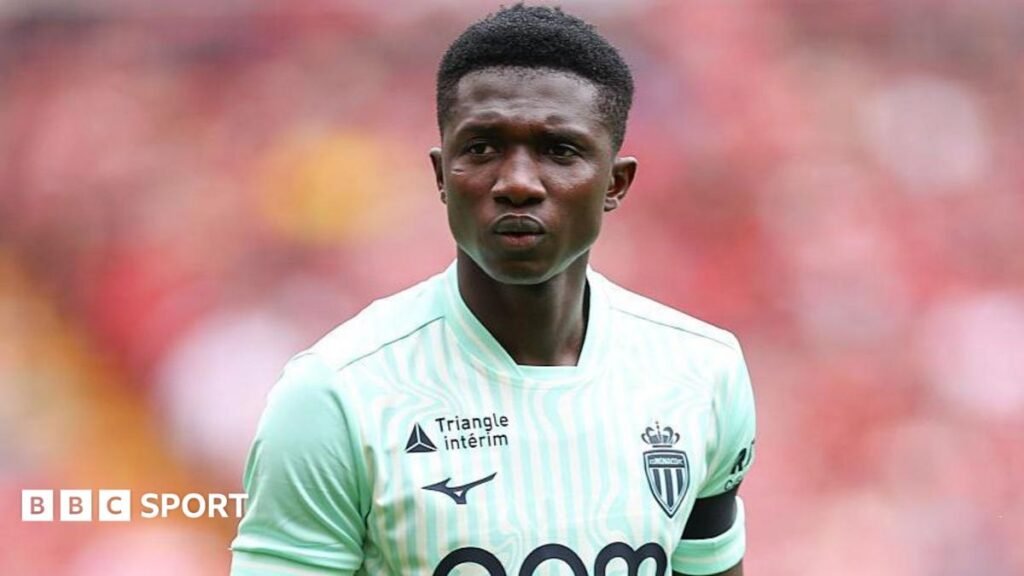 Crystal Palace have bid rejected for Monaco’s Lamine Camara Lamine Camara looking just off camera while playing for Monaco