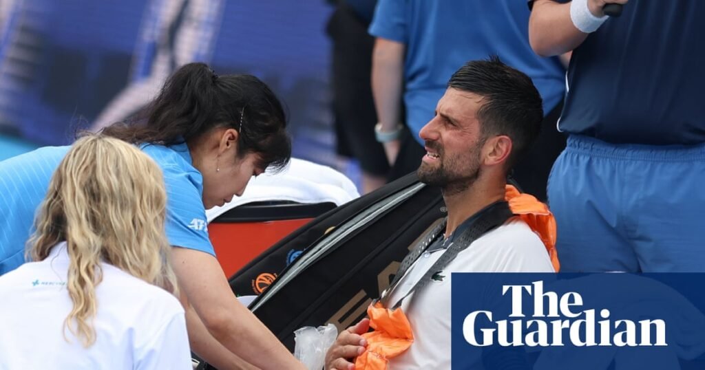 Djokovic’s medical malaise in Cincinnati exposes fraying edges of ageing great’s game | Novak Djokovic Djokovic’s medical malaise in Cincinnati exposes fraying edges of ageing great’s game | Novak Djokovic