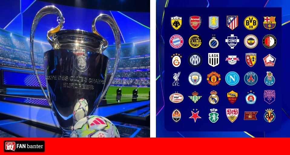 English clubs discover fate of 2026/27 Champions League league phase draw English clubs discover fate of 2026/27 Champions League league phase draw