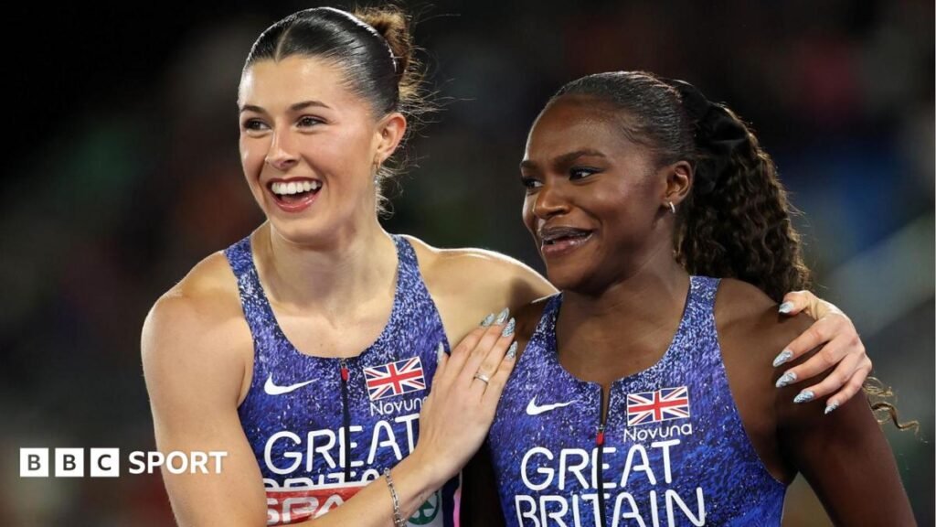 European Athletics Championships 2026: Amy Hunt and Dina Asher-Smith make history with relay gold Amy Hunt smiles as she crosses the line to win gold