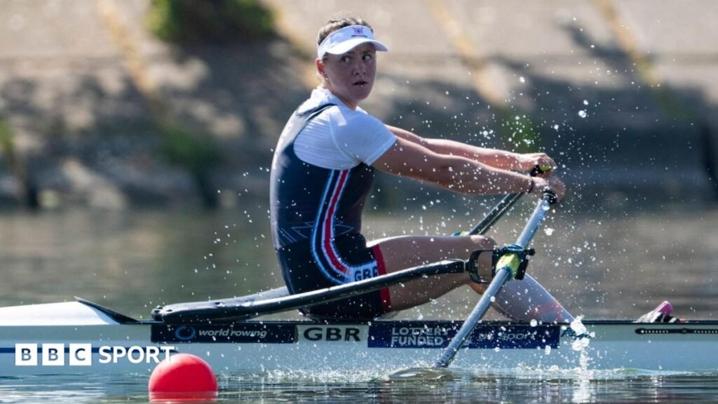 European Rowing Championships: GB’s Lauren Henry and Benjamin Pritchard win golds Great Britain's Lauren Henry rowing