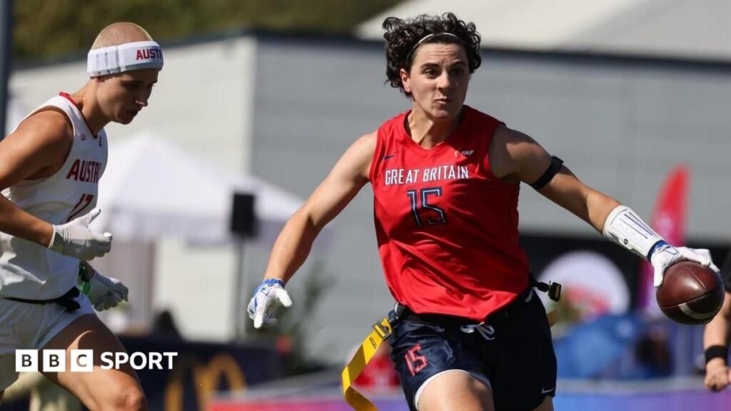 Flag Football World Championships 2026: Great Britain women’s team wins group Emily Kemp runs the ball for Great Britain against Austria in the 2026 flag football World Championships