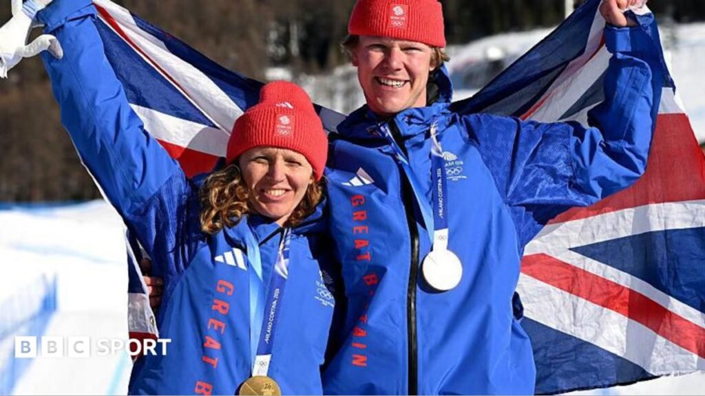 Snowboard cross mixed team event, Charlotte Bankes and Huw Nightingale win Team GB's first gold medal on snow at a Winter Olympics