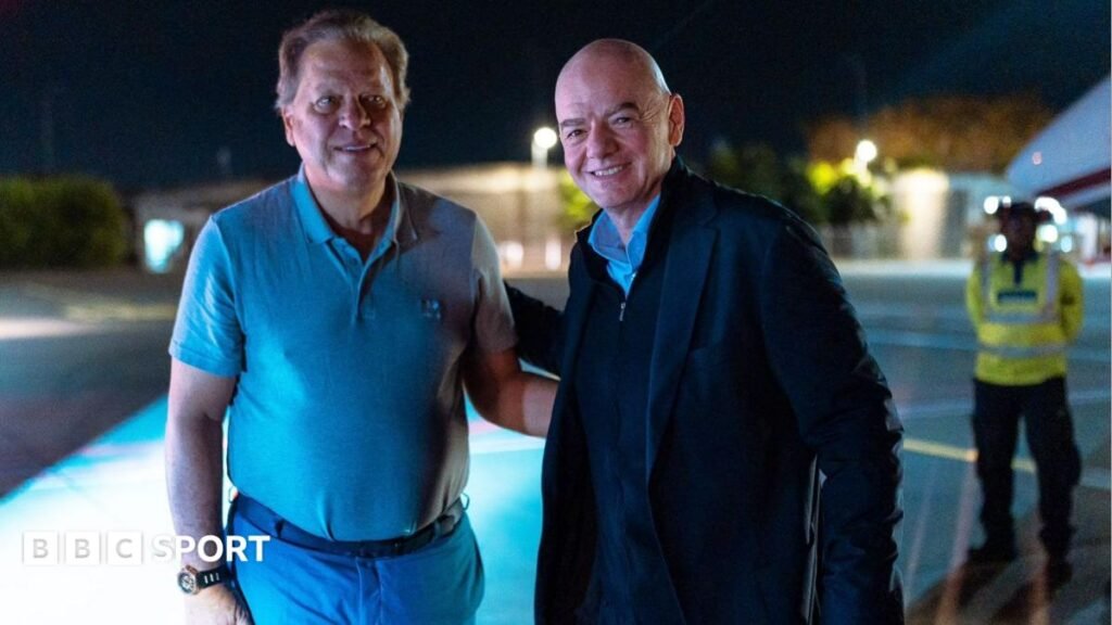 Gianni Infantino: Politicians, private jets and power – the life of a Fifa president Fifa president Gianni Infantino with Colombian Football Federation president Ramon Jesurun