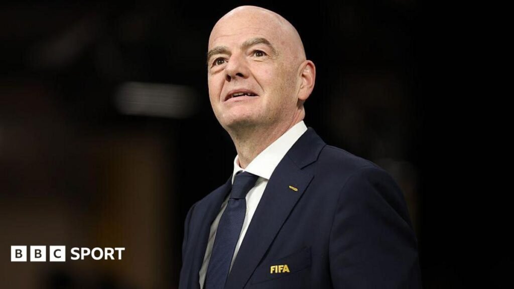 Gianni Infantino remains as Fifa president after executive meeting Fifa president Gianni Infantino is seen before the World Cup 2026 Group D match between Australia and Turkey