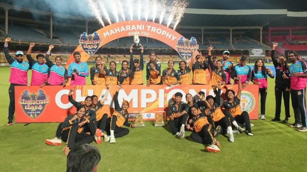 Hubli Tigers beat Mysore Warriors to win Maharani Trophy 2026 Hubli Tigers beat Mysore Warriors to win Maharani Trophy 2026