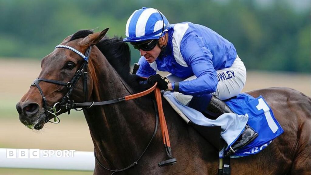 Jim Crowley riding Al Aasy at Goodwood in August 2025
