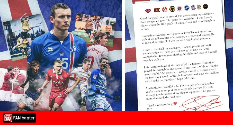 Jon Dadi Bodvarsson announces retirement from football with heartfelt post on social media Jon Dadi Bodvarsson announces retirement from football with heartfelt post on social media