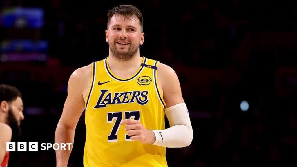 LA Lakers: Shock $12.5bn sale done in a weekend Luka Doncic of the Los Angeles Lakers reacts after a basket