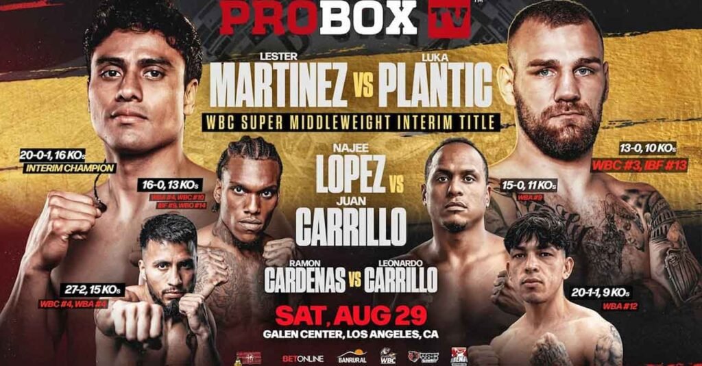 Lester Martinez vs Plantic FULL fight Video & highlights 2026 WBC Lester Martinez vs Luka Plantic full fight video poster 2026-08-29