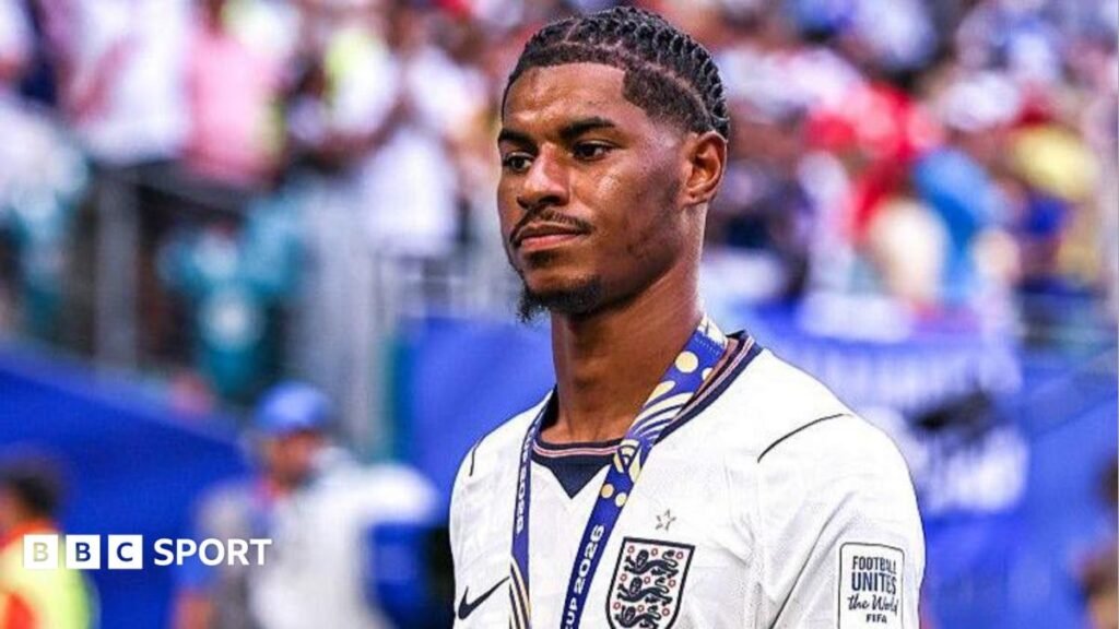 Marcus Rashford: Will he return to Man Utd – and what impact would he have? Manchester United and England forward Marcus Rashford after the third-place game against France at the World Cup