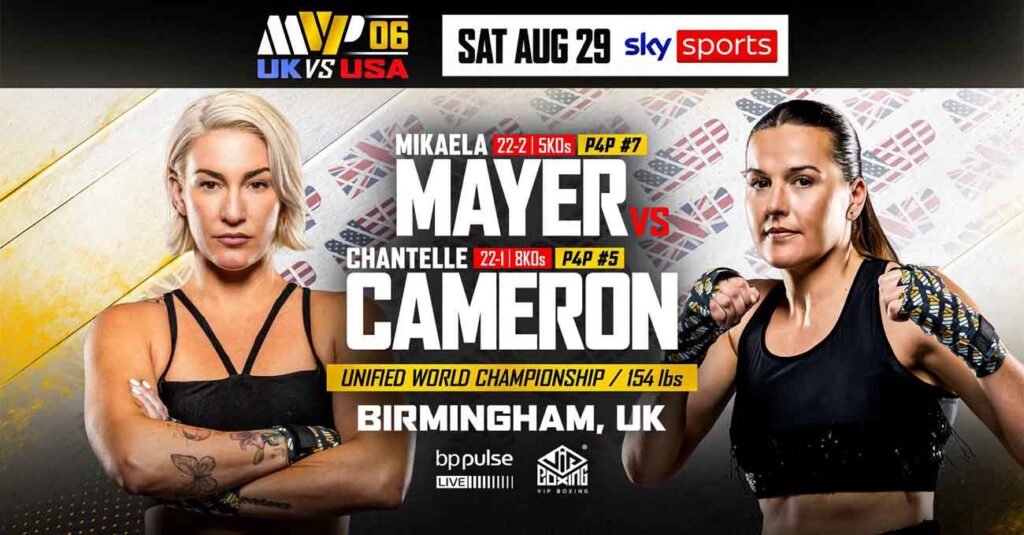 Mikaela Mayer vs Cameron Full fight Video & highlights 2026 Wbc Mikaela Mayer vs Chantelle Cameron full fight video poster 2026-08-29