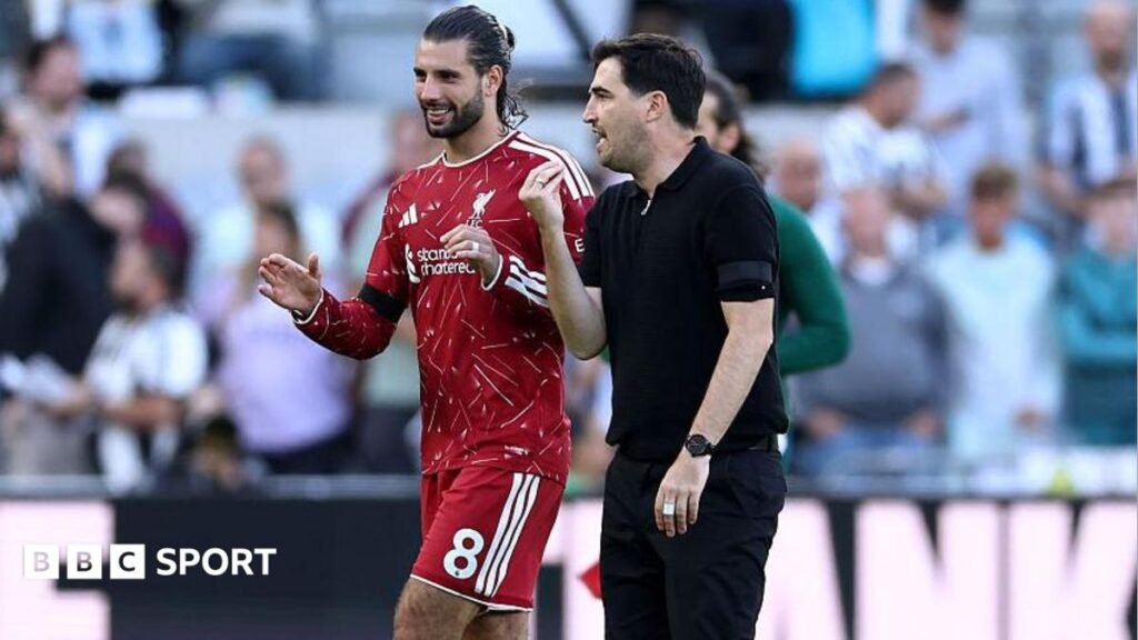 Newcastle 2-2 Liverpol: Relief for Andoni Iraola but Liverpool have work to do Andoni Iraola and Dominik Szoboslai