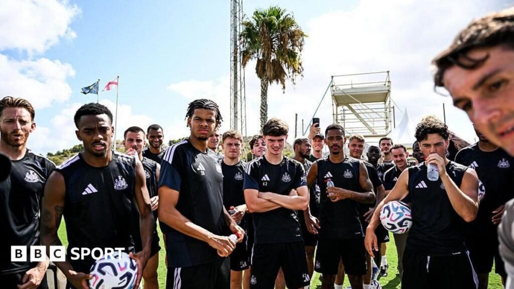 Newcastle: How project is changing after departure of Eddie Howe and Matthias Jaissle’s arrival Newcastle United players at a training session at the club's pre-season training camp in Spain
