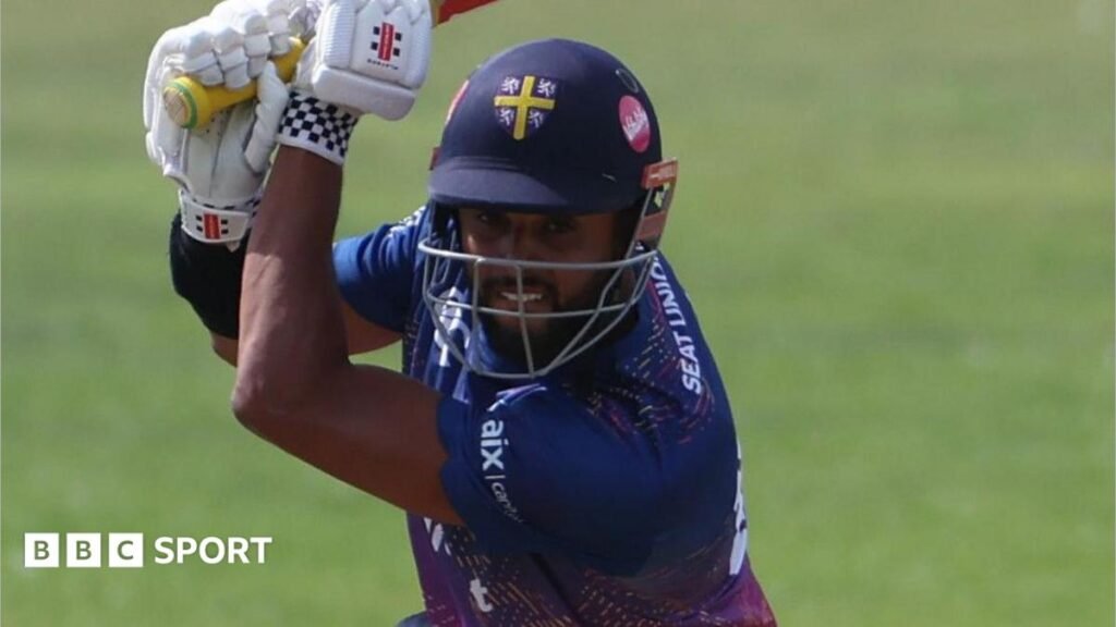 One-Day Cup: Emilio Gay hits ton for Durham as Leicestershire & Middlesex go top Durham batter Emilio Gay drives off the back foot during the One-Day Cup