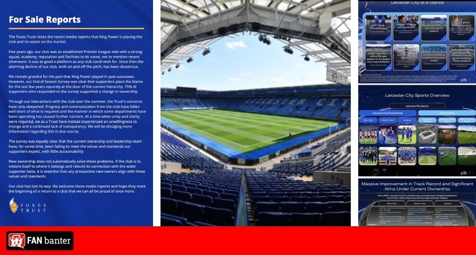 “Our club has lost its way” – Foxes Trust react on King Power putting Leicester up for sale "Our club has lost its way" - Foxes Trust react on King Power putting Leicester up for sale