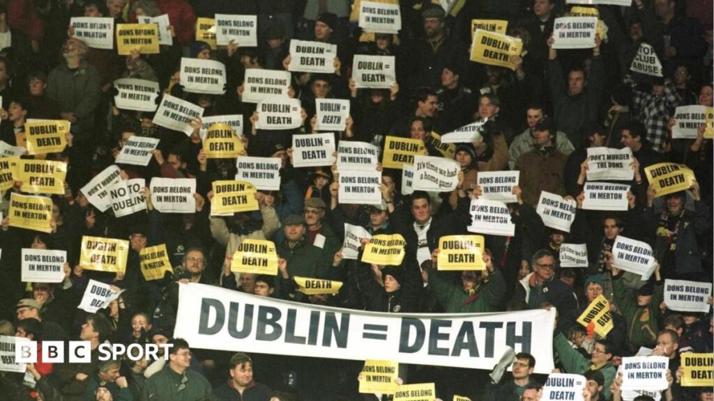 Premier League: Remembering the audacious attempt to turn Wimbledon into the Dublin Dons Wimbledon fans
