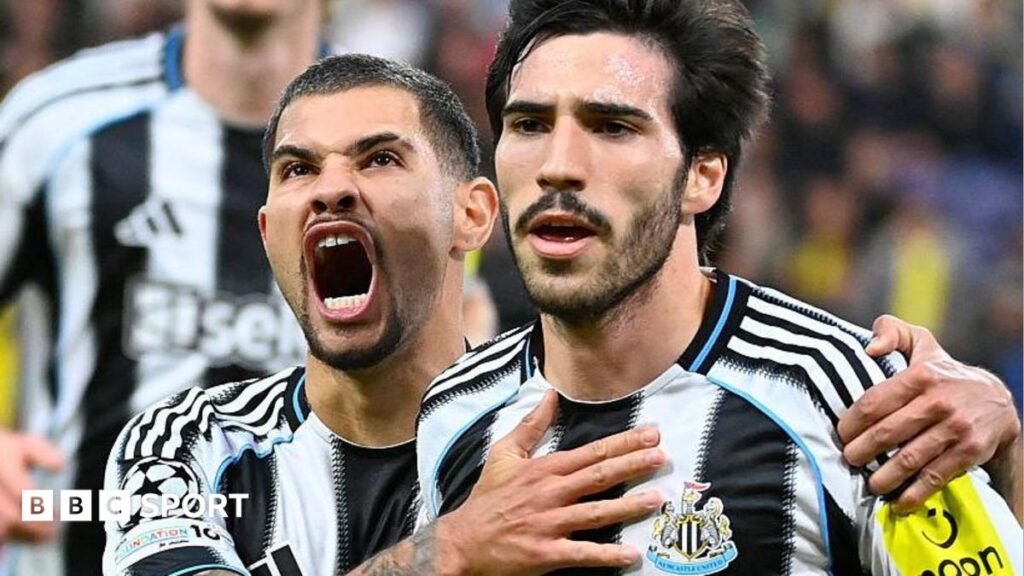 Premier League transfer spending: Is another record set to fall? Bruno Guimaraes and Sandro Tonali celebrate as Newcastle team-mates before their summer 2026 moves.