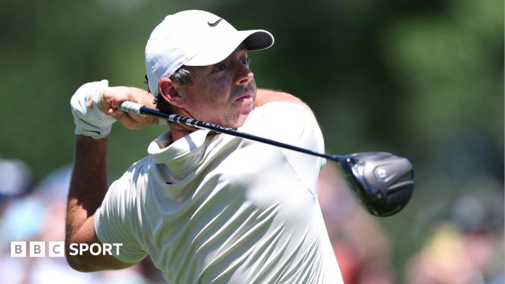 Rory McIlroy: World number two back in form with lead at BMW Championship Rory McIlroy at the end of his swing
