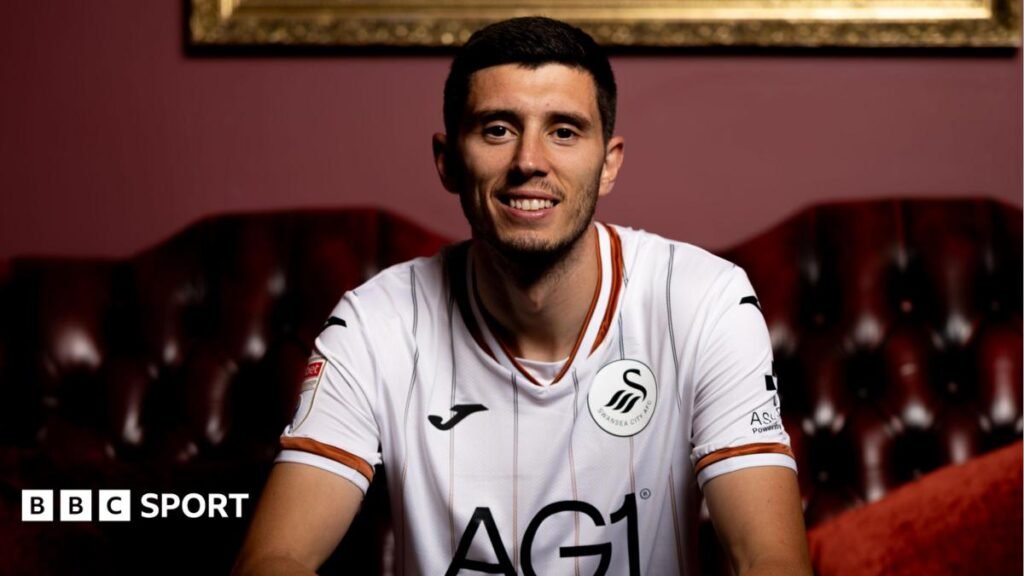 Ross Stewart in a Swansea shirt