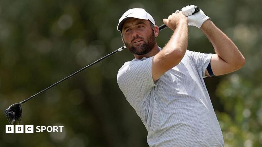 Scottie Scheffler: World number one in charge at St Jude Championship in FedEx play-offs Scottie Scheffler tees off