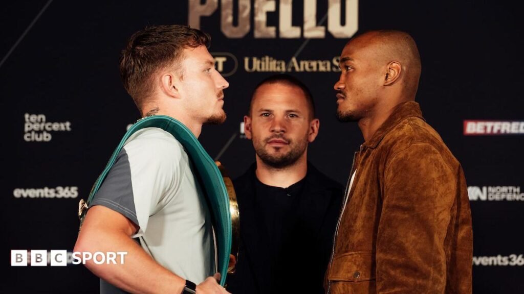 Dalton Smith and Alberto Puello face-off