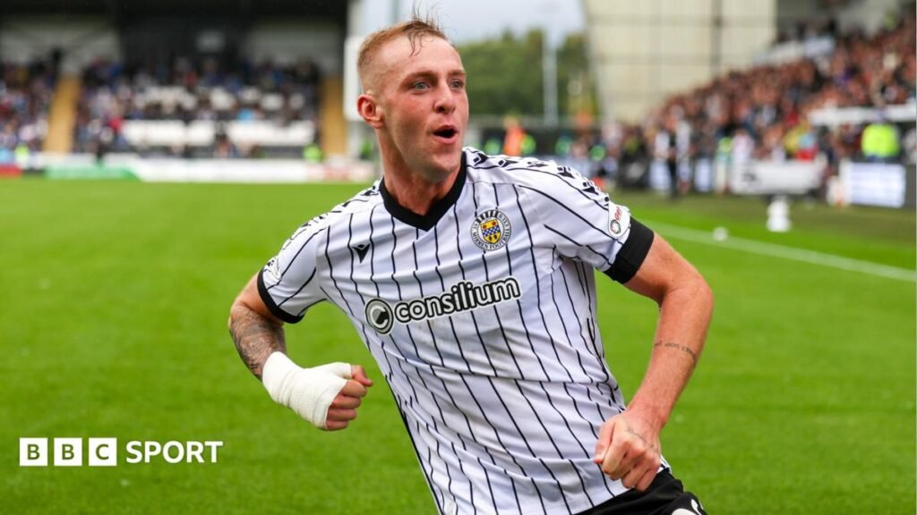 St Mirren's Killian Phillips celebrates