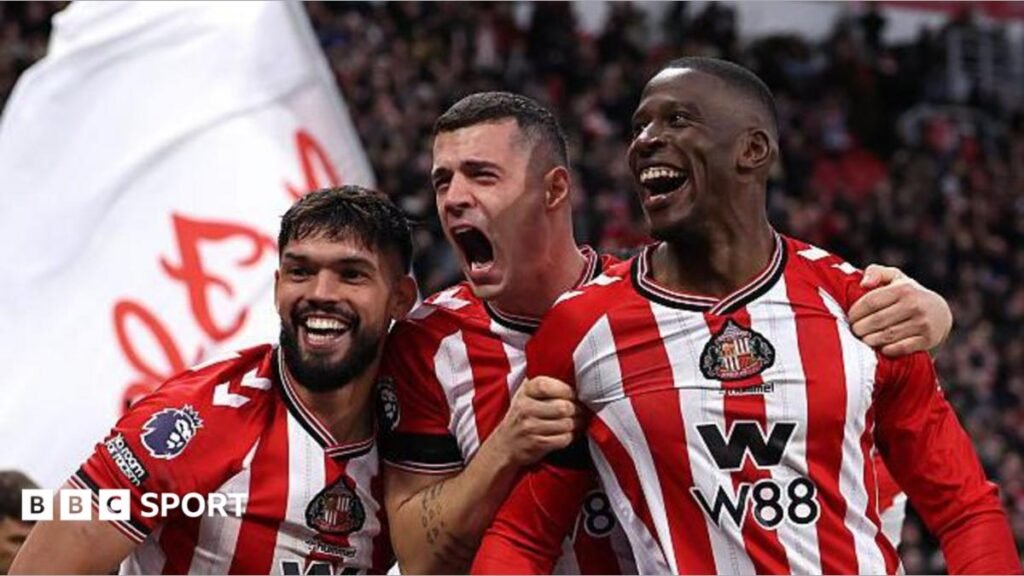 Sunderland: Can Black Cats surprise Premier League doubters again? Sunderland players celebrate