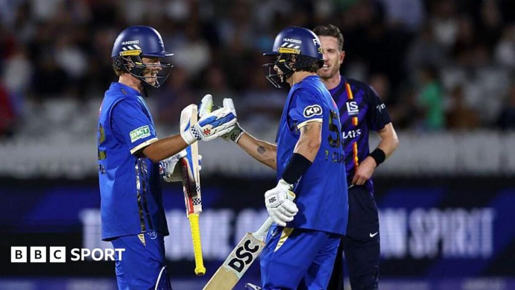 The Hundred 2026 results: London Spirit knocked out after defeat by MI London Ollie Pope and Tom Curran celebrate hitting the winning runs for MI London v London Spirit