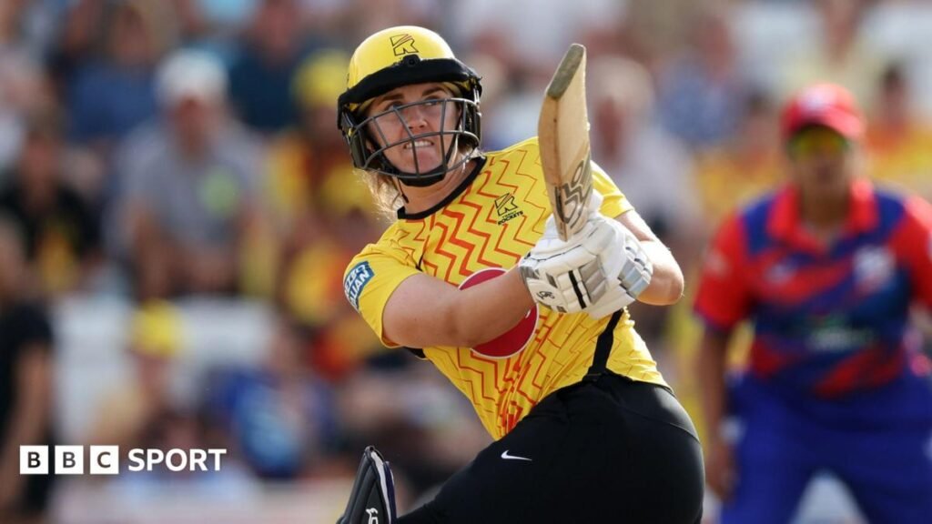 Nat Sciver-Brunt hits out for Trent Rockets against Southern Brave
