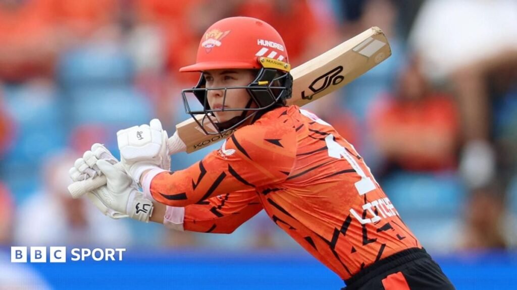 A split graphic of Nat Sciver-Brunt and Phil Salt batting and Lauren Bell celebrating a wicket
